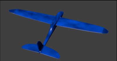 The second attempt at modeling the bixler, this image is taken so the holes can't be seen in the canopy